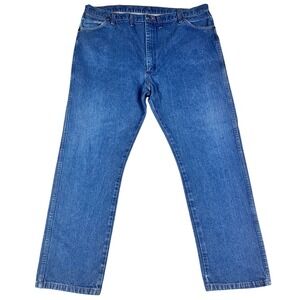 Wrangler 13MWZ Cowboy Cut Original Fit Blue Jeans Mens 43x31.5* Straight Leg EUC